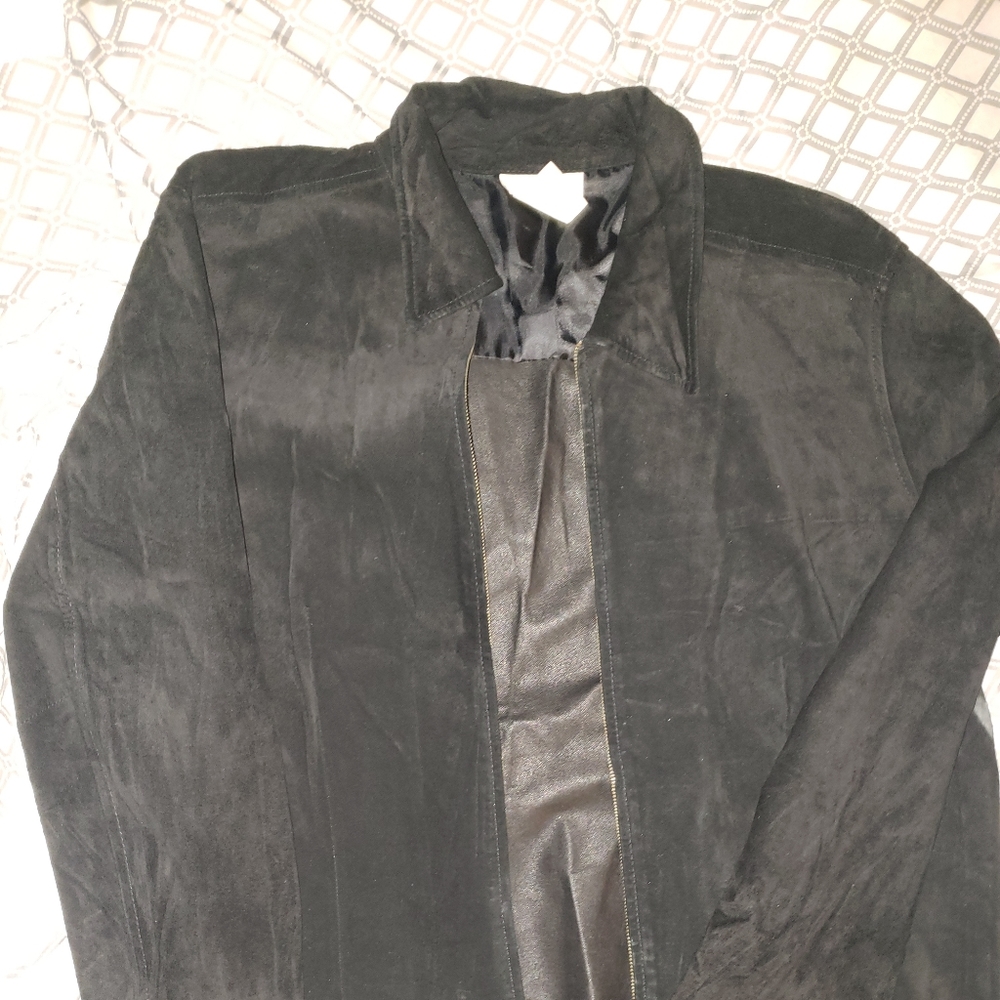 Suede jacket (genuine leather)